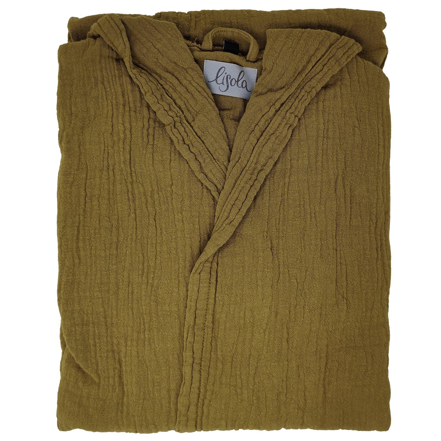 Accappatoio in Cotone Garzato Stonewashed con Cappuccio - Punto - Image 11