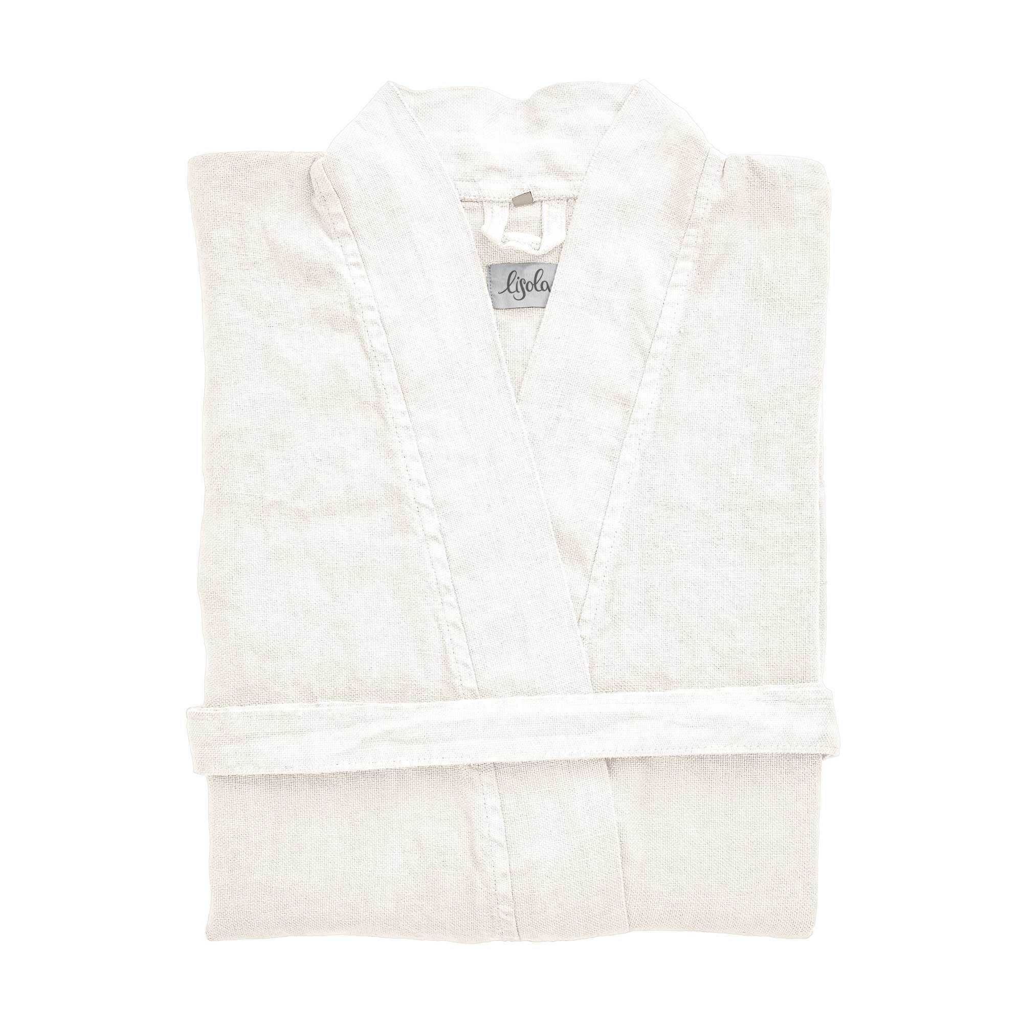 Accappatoio Kimono in Panamà di Puro LINO - Panamà - Image 3
