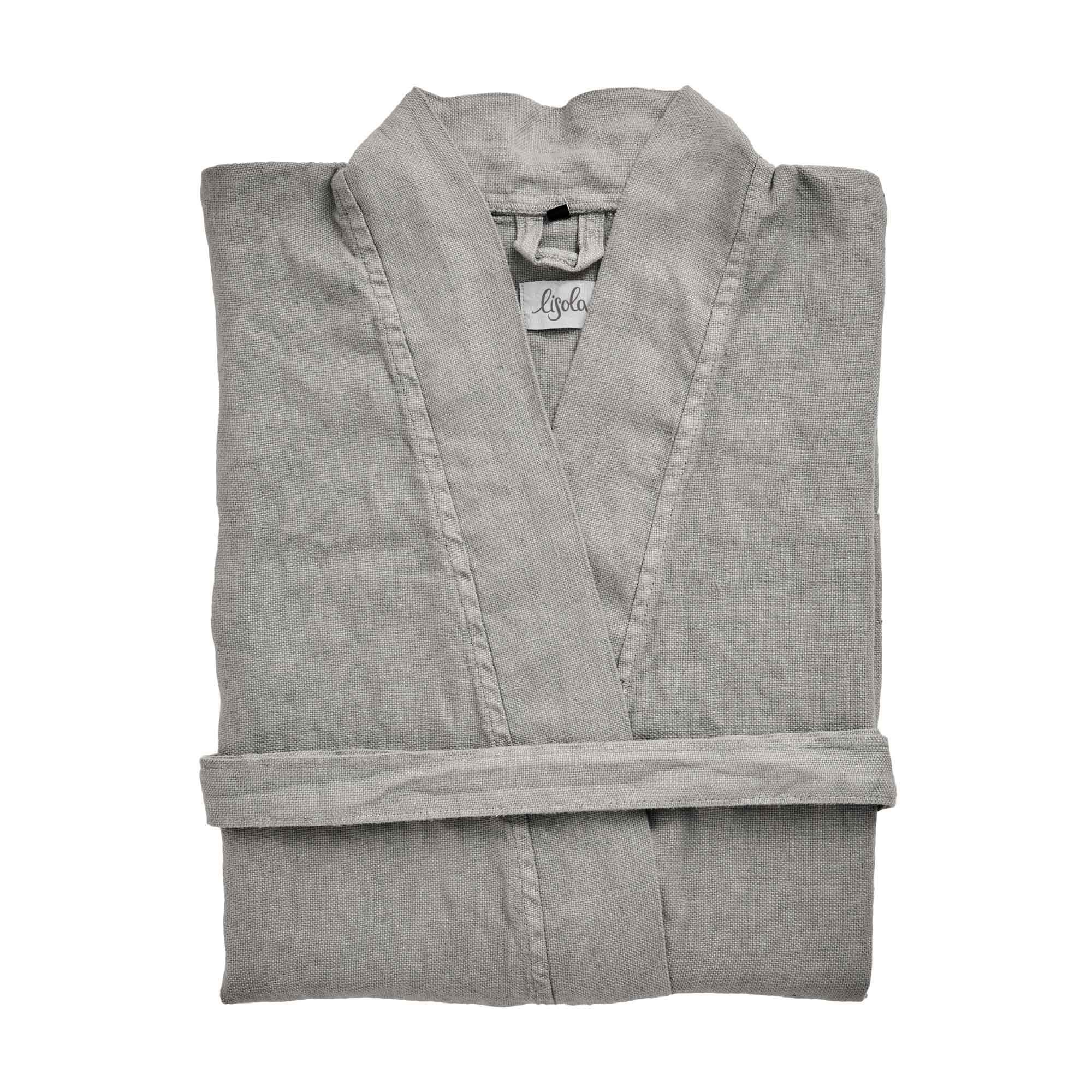 Accappatoio Kimono in Panamà di Puro LINO - Panamà - Image 4