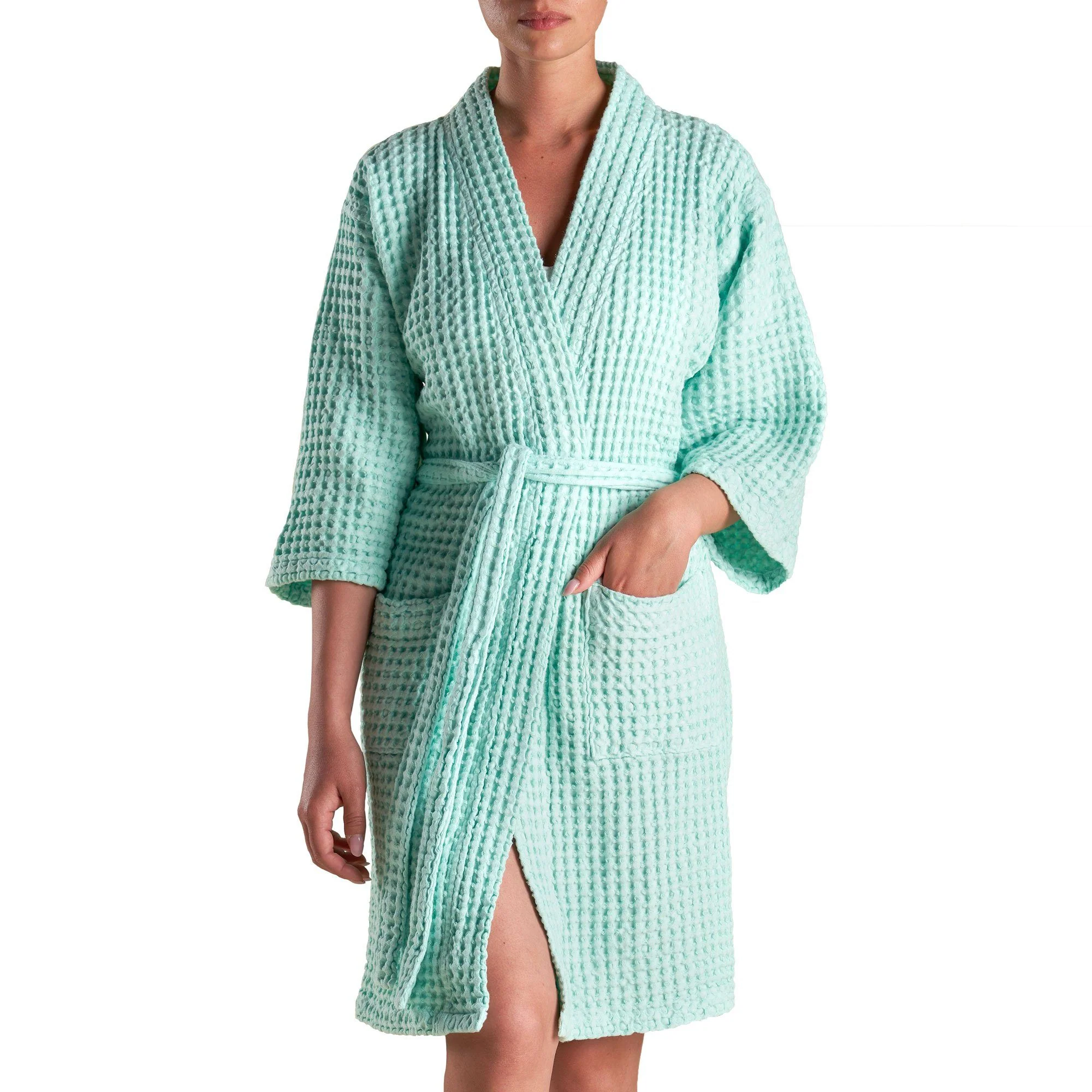 Accappatoio Kimono Nido d'Ape in puro Cotone - Jaspy Sole - Image 6