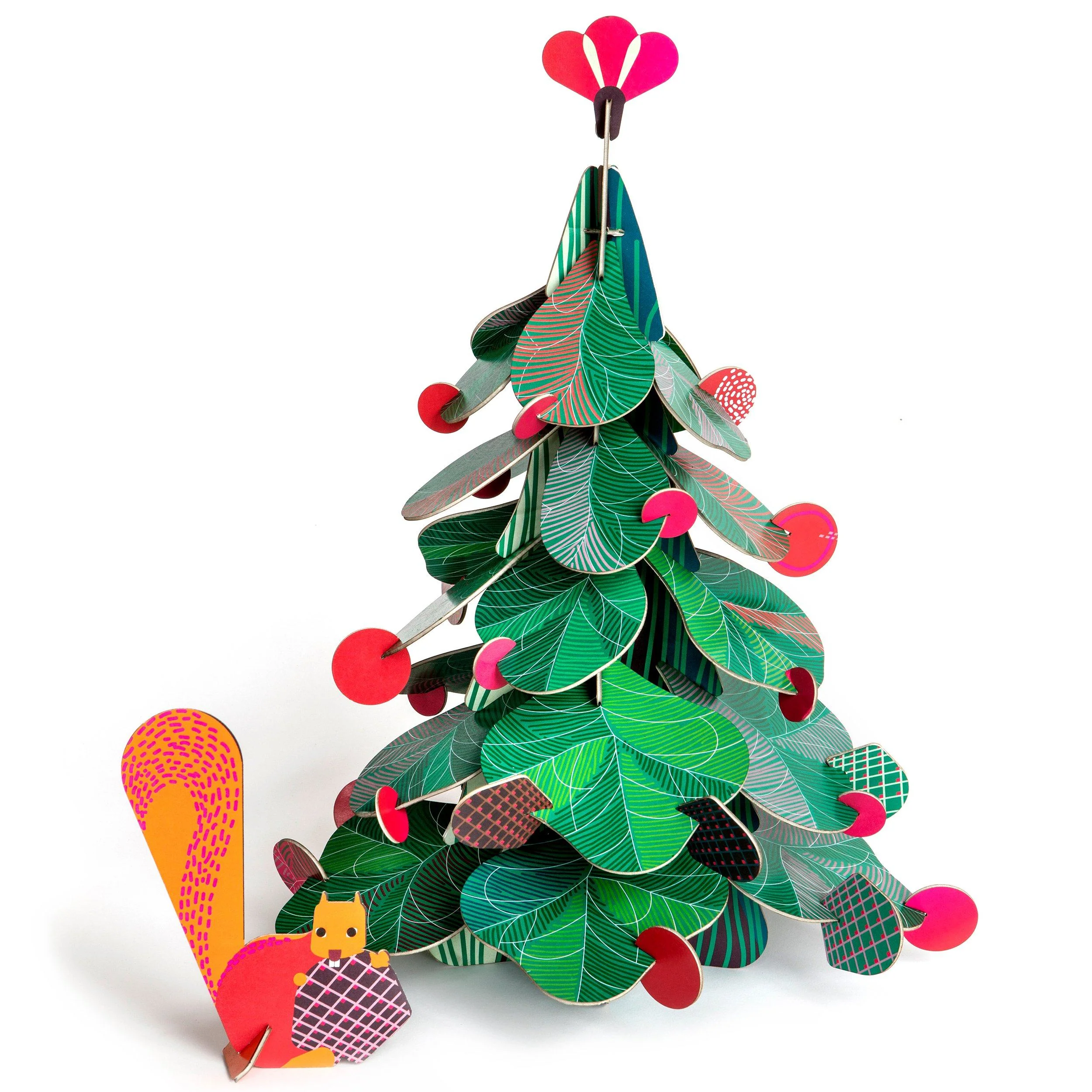Albero Natalizio Decorativo in 3D - Squirrel - Image 3