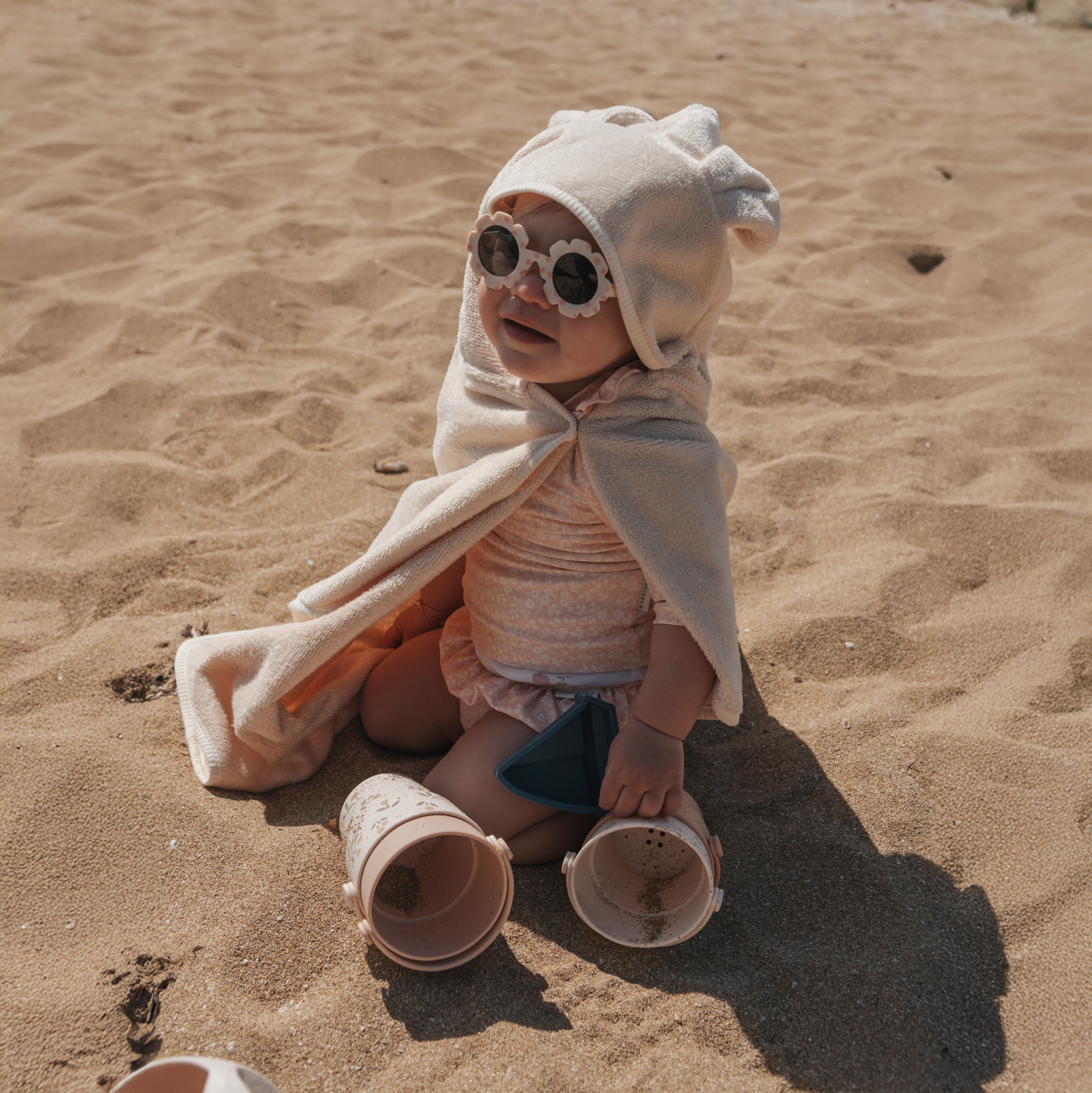 Asciugamano da Mare Bambino in Spugna di Bambù Organico - Mar