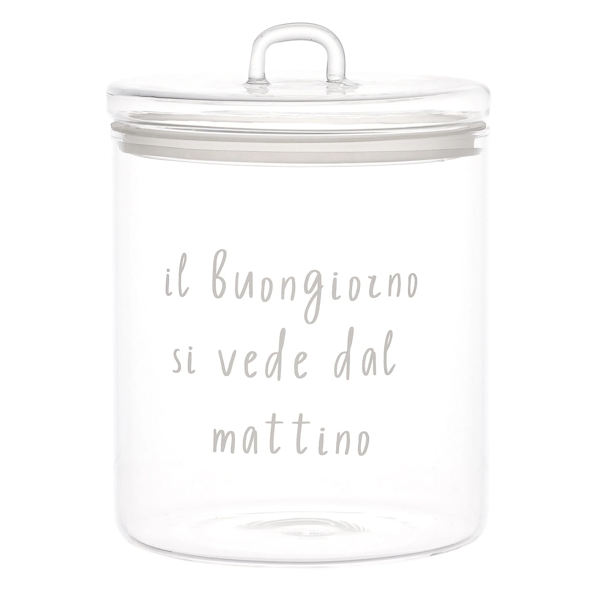 Barattolo in Vetro Borosilicato Serigrafato - Il buongiorno si vede dal mattino - Image 2