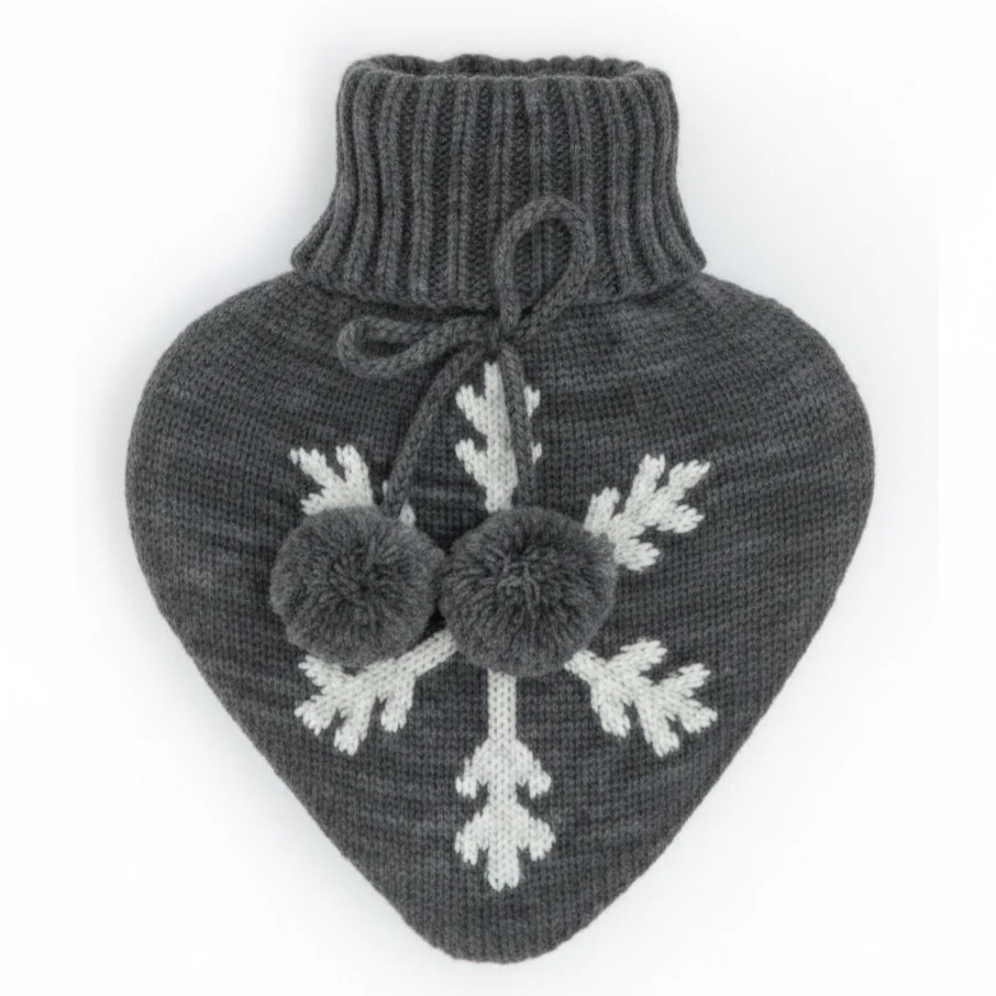 Borsa dell'acqua calda in Pile con Cuore Jacquard - Heart - Image 5