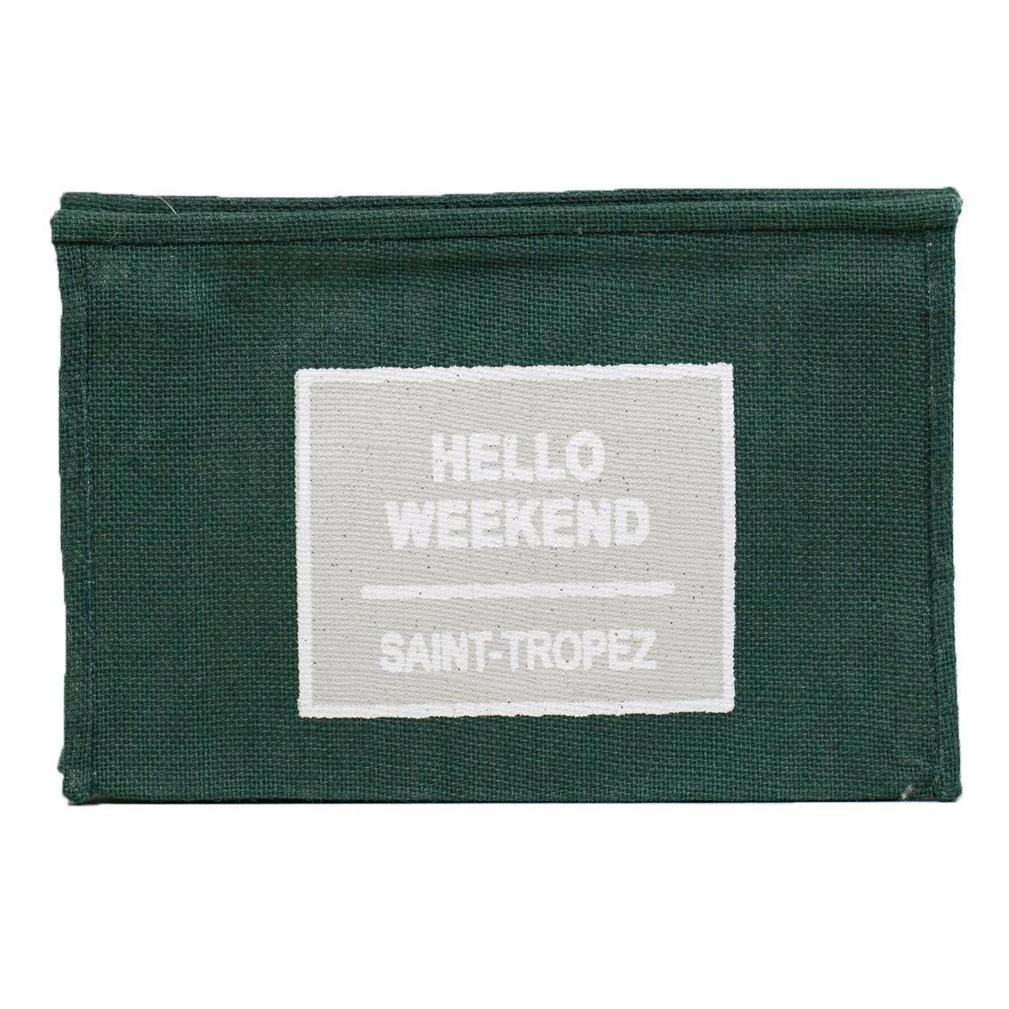 Borsa Mare o Trousse in Juta Tinta Unita - Hello - Image 11