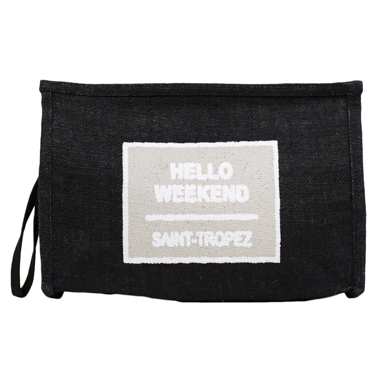 Borsa Mare o Trousse in Juta Tinta Unita - Hello - Image 14