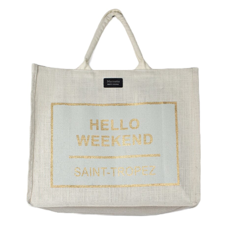 Borsa Mare o Trousse in Juta Tinta Unita - Hello - Image 8