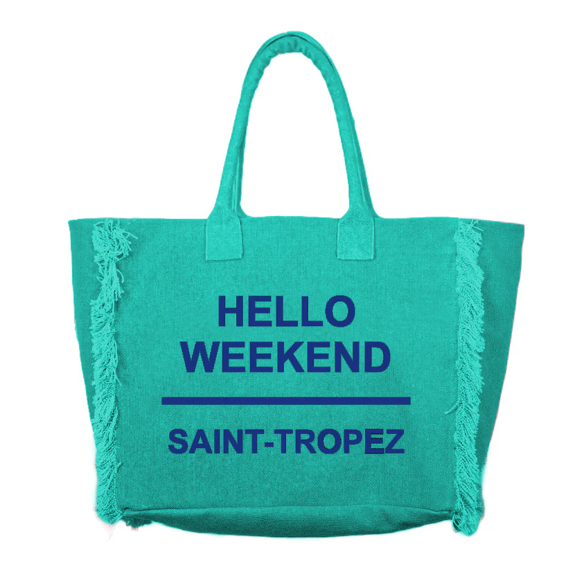 Borsa Mare o Trusse in Puro Cotone Tinta Unita - Hello Weekend - Image 4