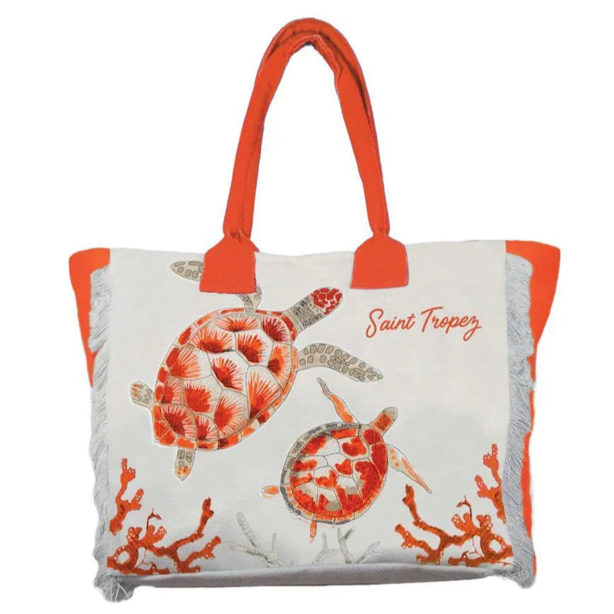 Borsa Mare o Trousse in Puro Cotone Fantasia Stampata - Esquinade - Image 2