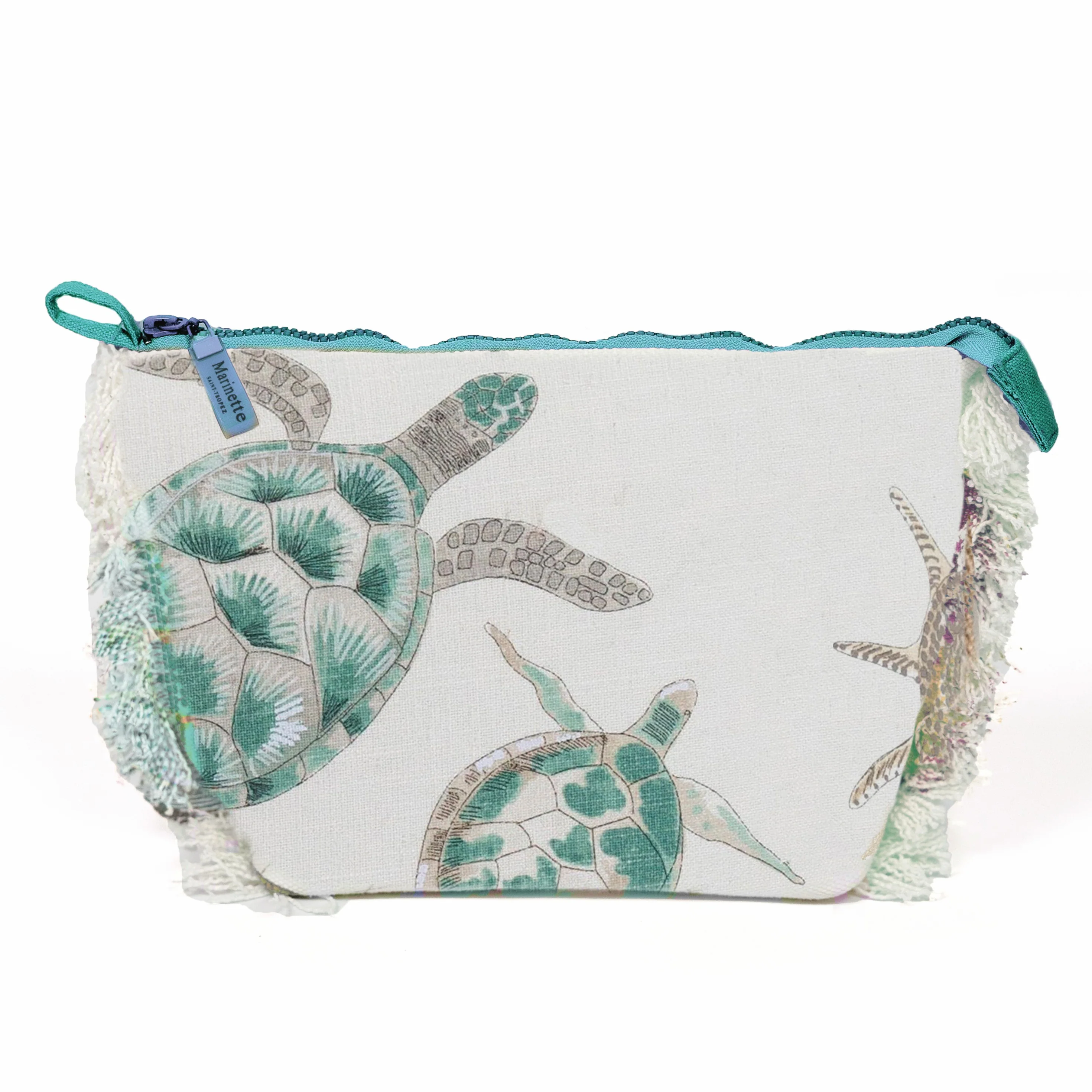 Borsa Mare o Trousse in Puro Cotone Fantasia Stampata - Esquinade - Image 5