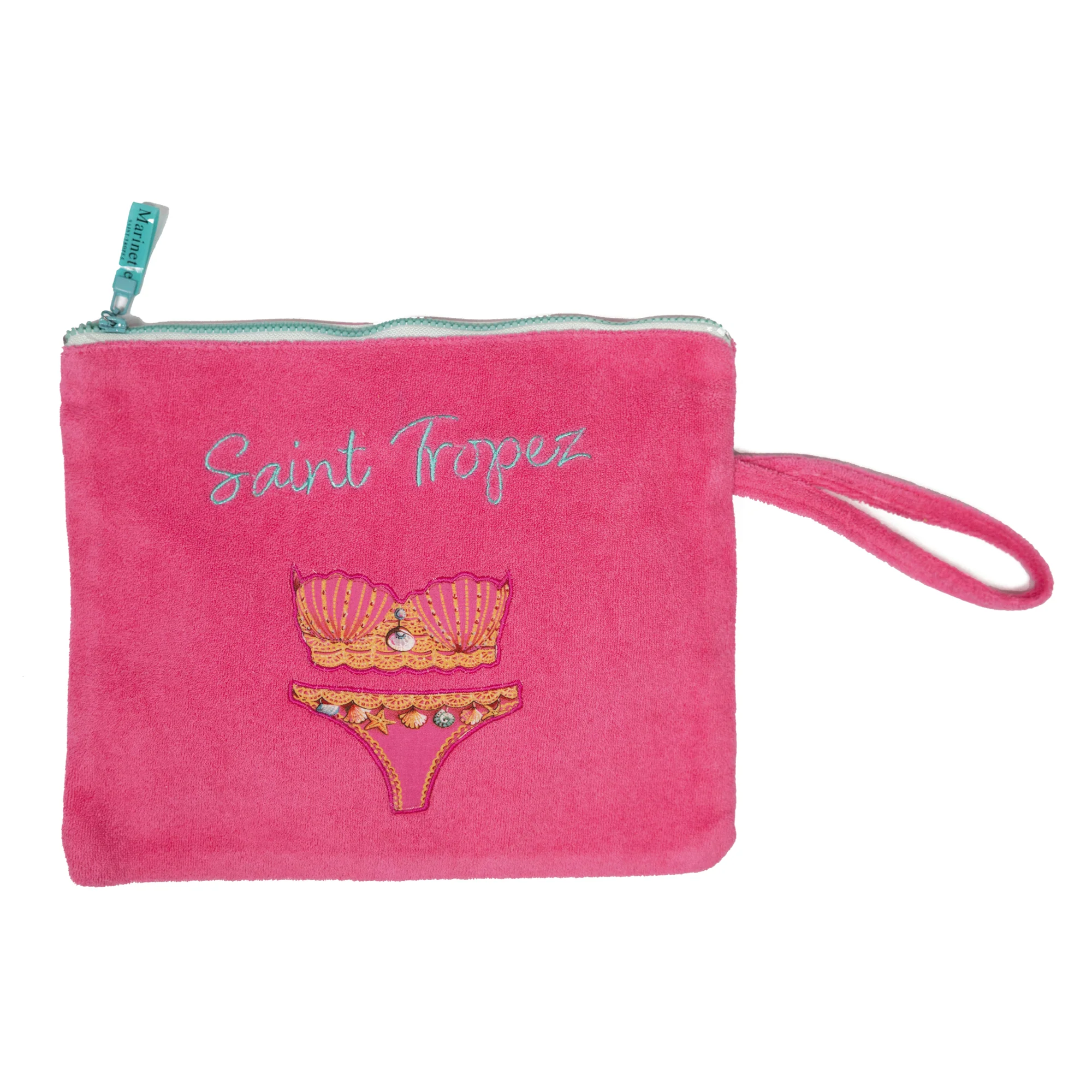 Borsa Mare o Trousse in Spugna di Cotone Ricamata - Ladie - Image 3