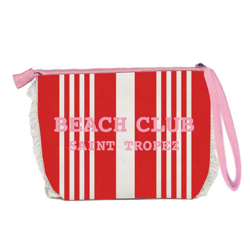 Borsa Mare o Trousse in Spugna di Cotone Rigato - Beach Club - Image 10
