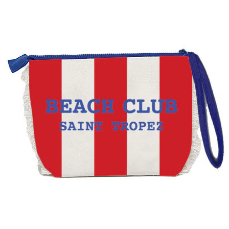 Borsa Mare o Trousse in Spugna di Cotone Rigato - Beach Club - Image 11