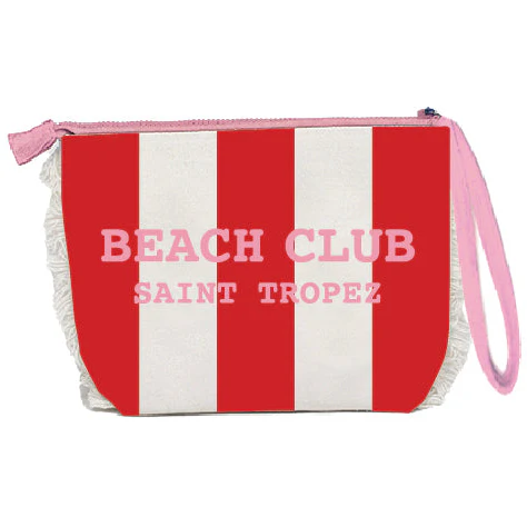 Borsa Mare o Trousse in Spugna di Cotone Rigato - Beach Club - Image 12