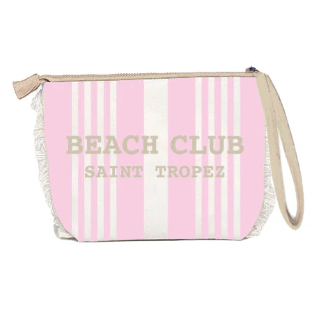 Borsa Mare o Trousse in Spugna di Cotone Rigato - Beach Club - Image 13