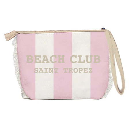 Borsa Mare o Trousse in Spugna di Cotone Rigato - Beach Club - Image 15