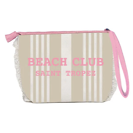 Borsa Mare o Trousse in Spugna di Cotone Rigato - Beach Club - Image 16