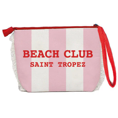 Borsa Mare o Trousse in Spugna di Cotone Rigato - Beach Club - Image 17
