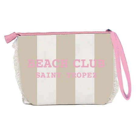 Borsa Mare o Trousse in Spugna di Cotone Rigato - Beach Club - Image 18
