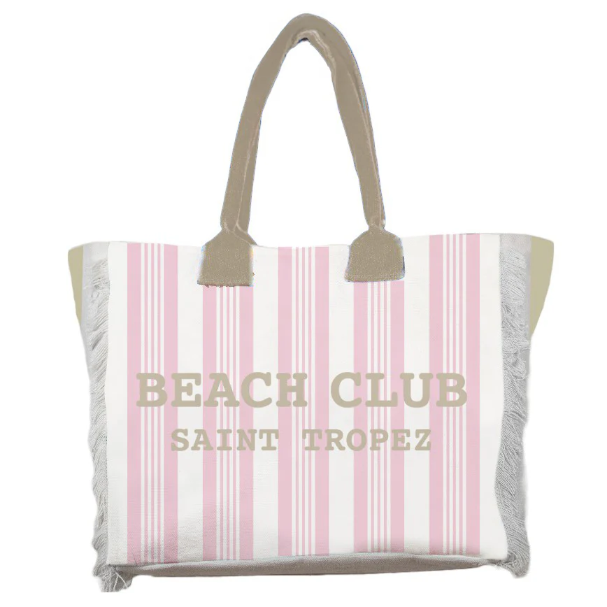 Borsa Mare o Trousse in Spugna di Cotone Rigato - Beach Club - Image 2