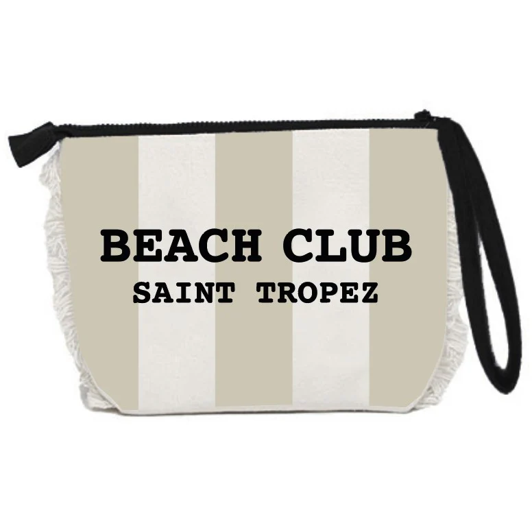 Borsa Mare o Trousse in Spugna di Cotone Rigato - Beach Club - Image 20
