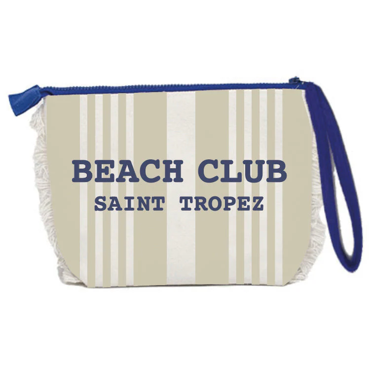 Borsa Mare o Trousse in Spugna di Cotone Rigato - Beach Club - Image 21