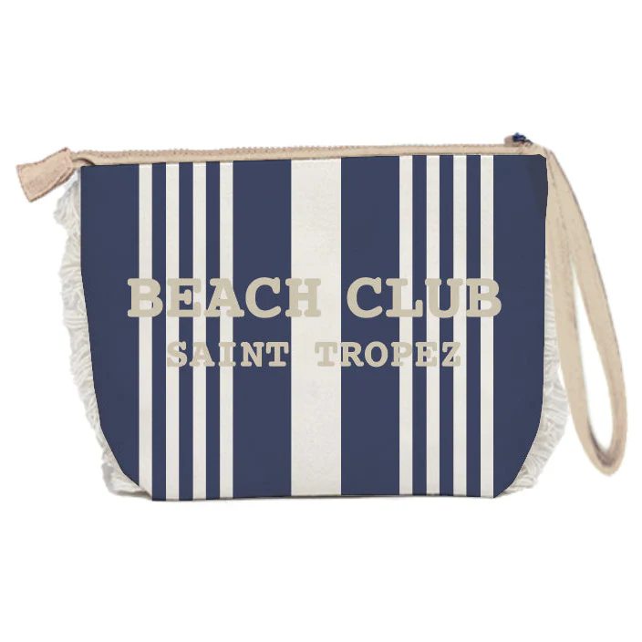 Borsa Mare o Trousse in Spugna di Cotone Rigato - Beach Club - Image 22