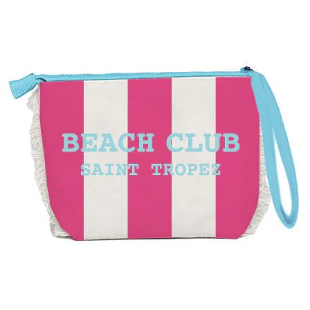 Borsa Mare o Trousse in Spugna di Cotone Rigato - Beach Club - Image 27