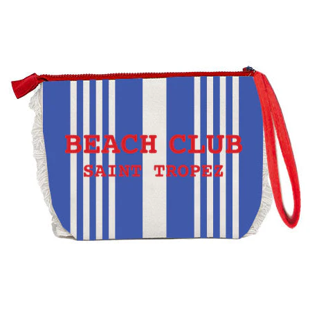 Borsa Mare o Trousse in Spugna di Cotone Rigato - Beach Club - Image 28