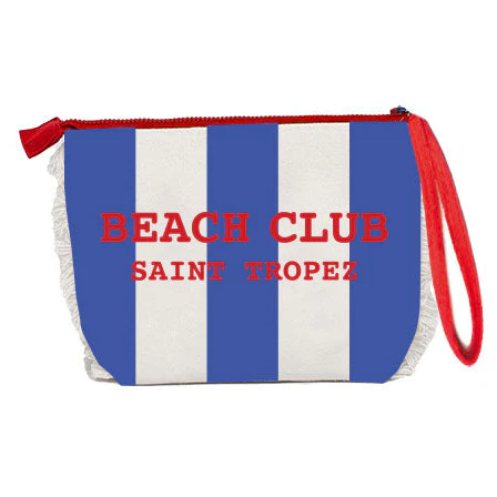 Borsa Mare o Trousse in Spugna di Cotone Rigato - Beach Club - Image 29