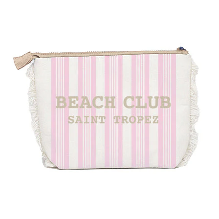 Borsa Mare o Trousse in Spugna di Cotone Rigato - Beach Club - Image 33