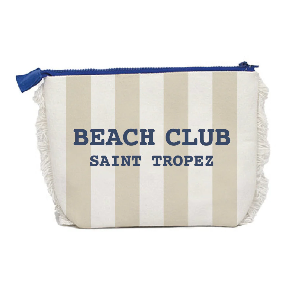 Borsa Mare o Trousse in Spugna di Cotone Rigato - Beach Club - Image 34
