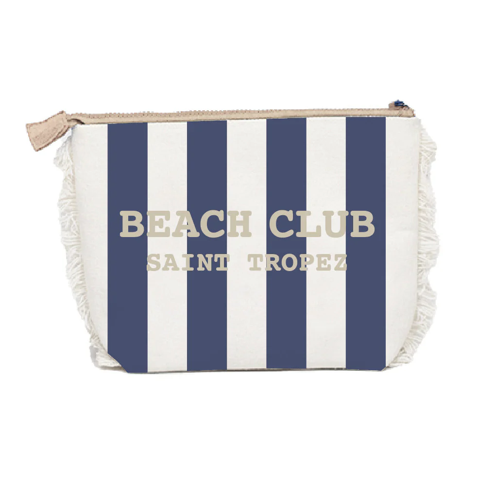 Borsa Mare o Trousse in Spugna di Cotone Rigato - Beach Club - Image 35