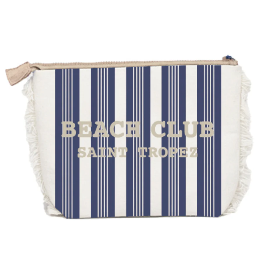 Borsa Mare o Trousse in Spugna di Cotone Rigato - Beach Club - Image 36