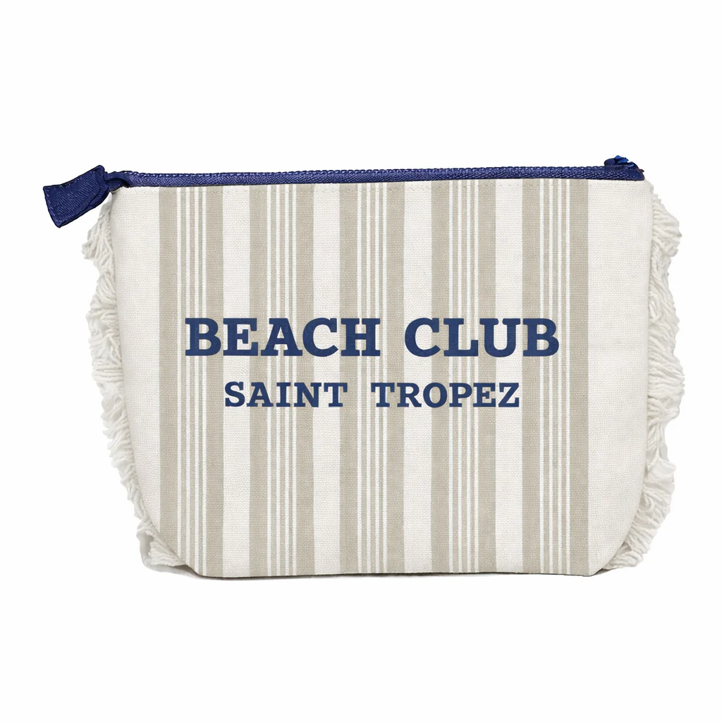 Borsa Mare o Trousse in Spugna di Cotone Rigato - Beach Club - Image 38
