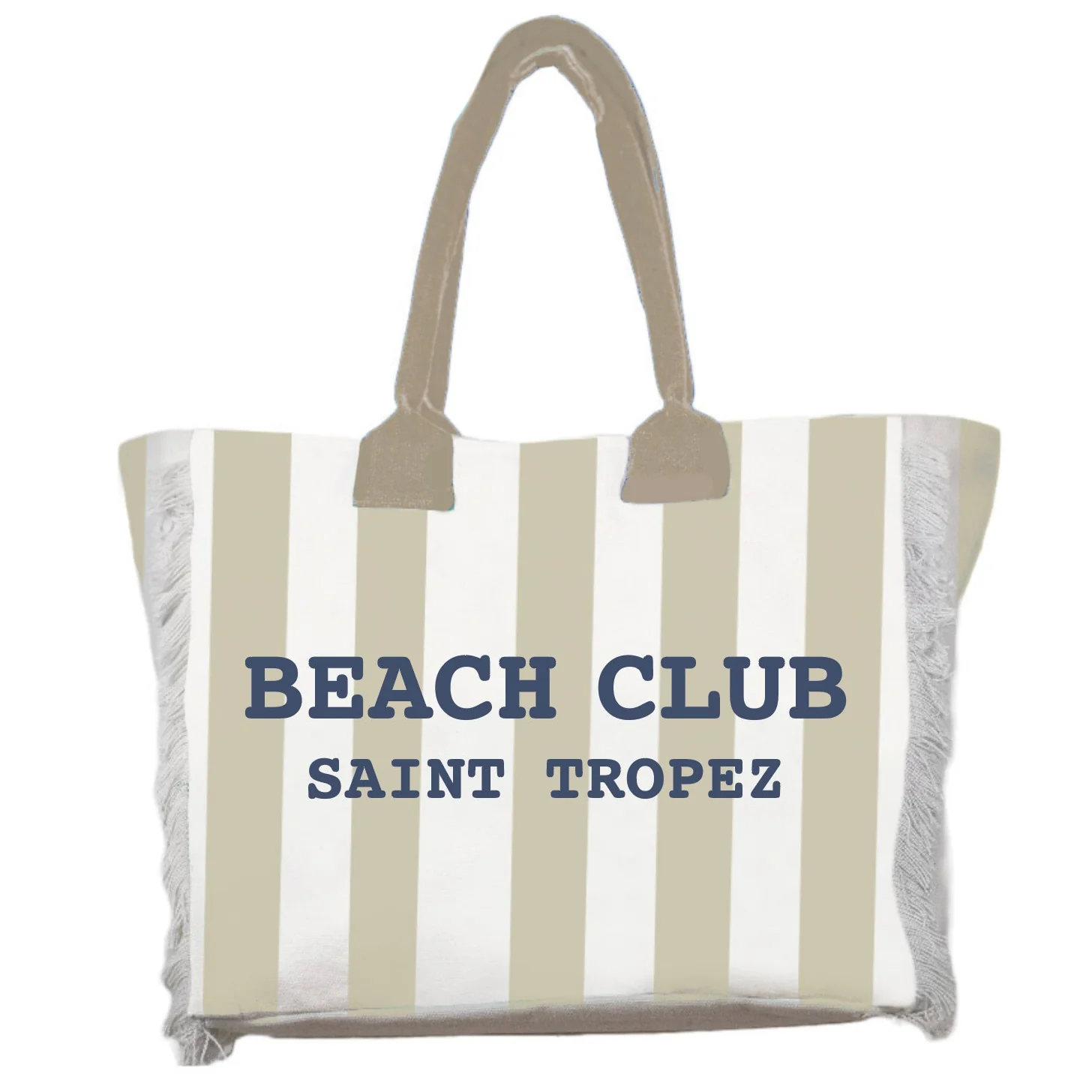 Borsa Mare o Trousse in Spugna di Cotone Rigato - Beach Club - Image 7