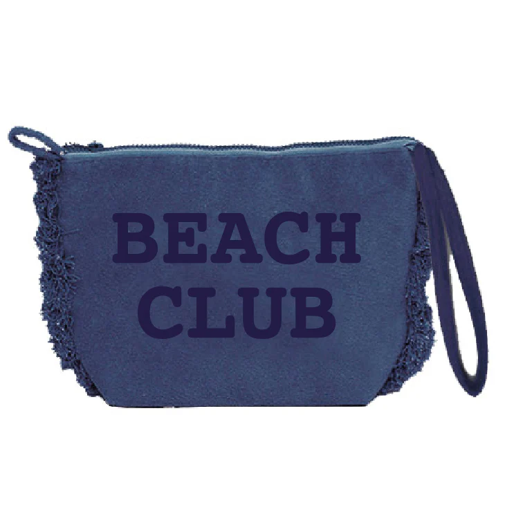 Borsa Mare o Trousse in Spugna di Cotone Tinta Unita - Beach Club - Image 10