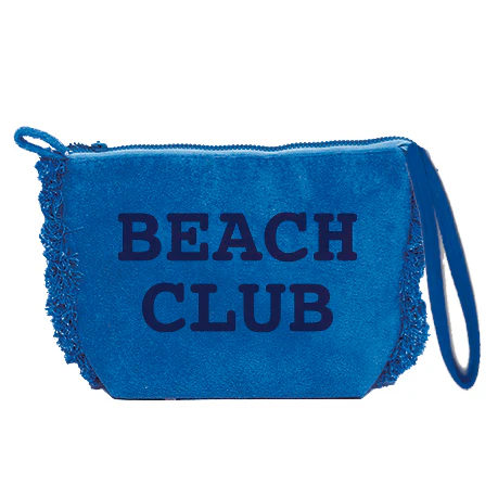 Borsa Mare o Trousse in Spugna di Cotone Tinta Unita - Beach Club - Image 11