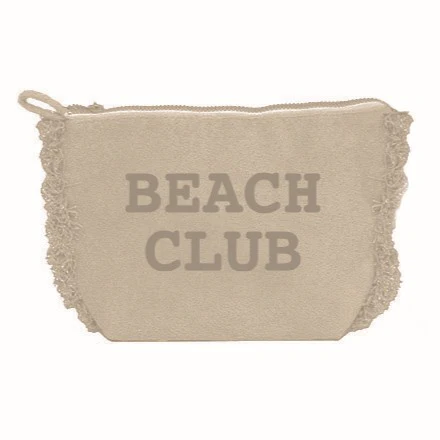 Borsa Mare o Trousse in Spugna di Cotone Tinta Unita - Beach Club - Image 14