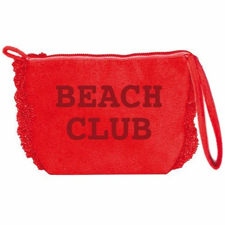 Borsa Mare o Trousse in Spugna di Cotone Tinta Unita - Beach Club - Image 5