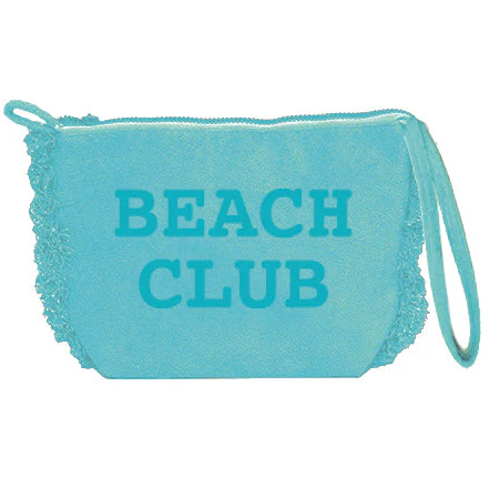 Borsa Mare o Trousse in Spugna di Cotone Tinta Unita - Beach Club - Image 8