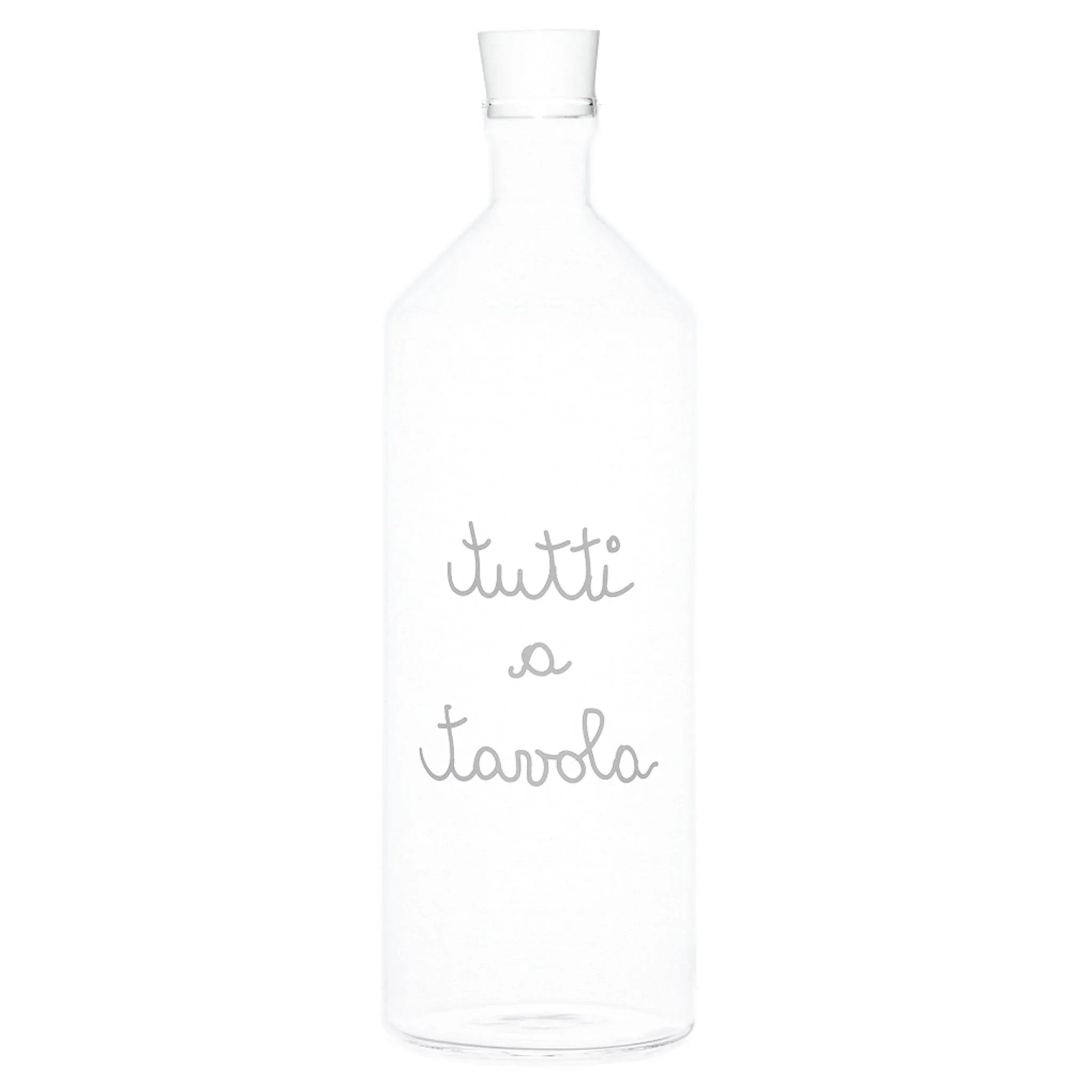 Bottiglia in Vetro Borosilicato Serigrafata - Tutti a Tavola - Image 2