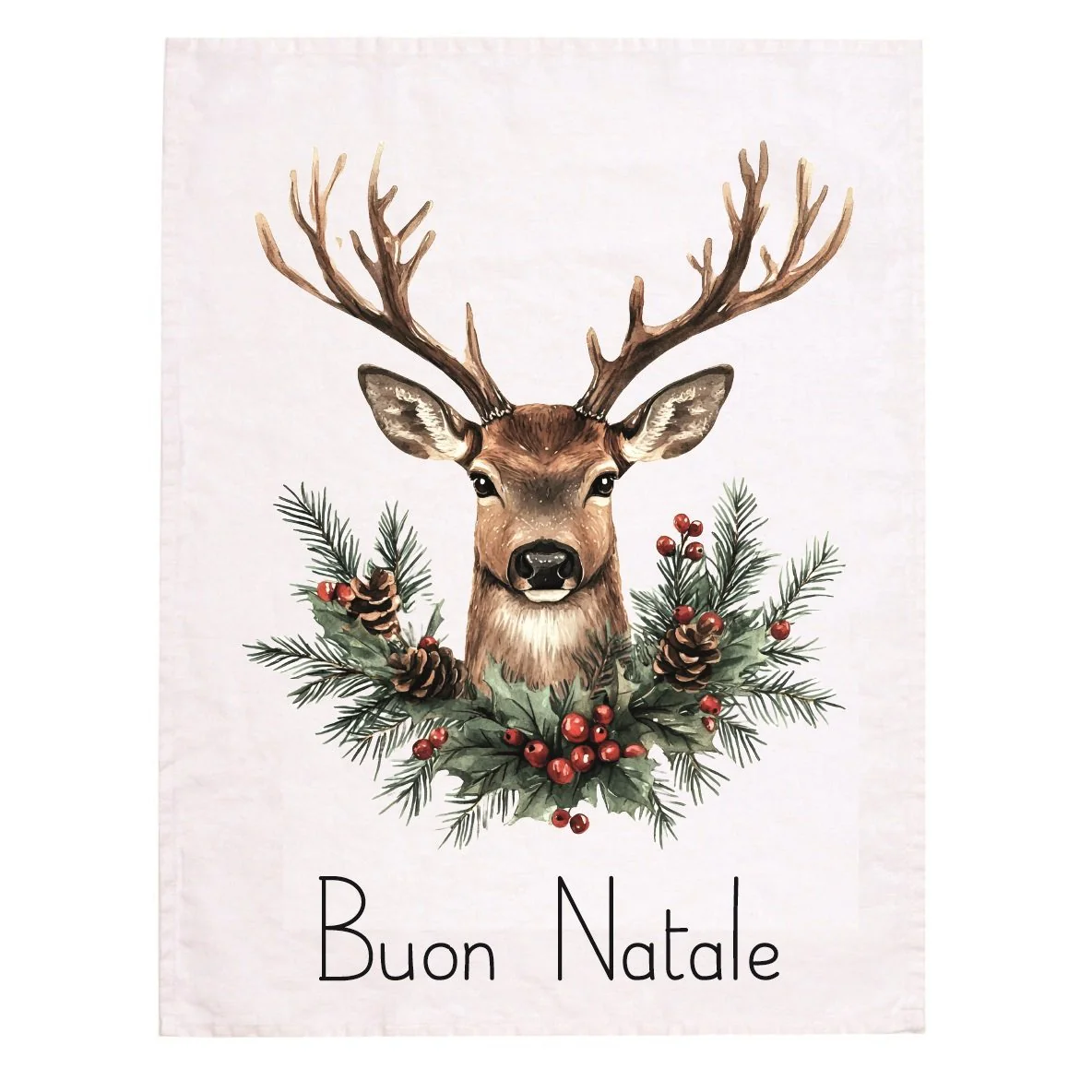Canovaccio in Lino Stonewashed - Buon Natale - Image 2