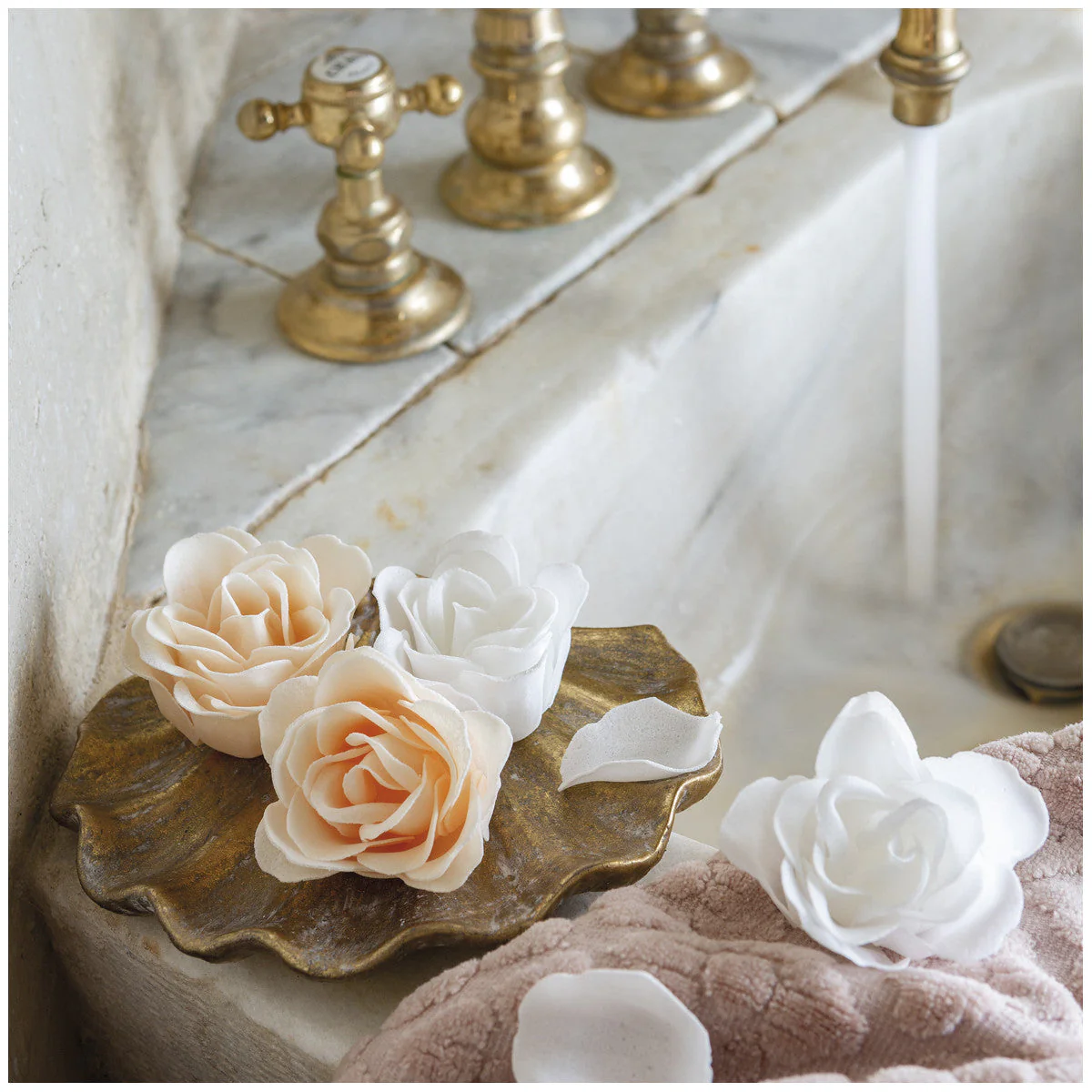 Cofanetto 12 Rose di Sapone Fragranza Rose Elixir - Roses de Savon