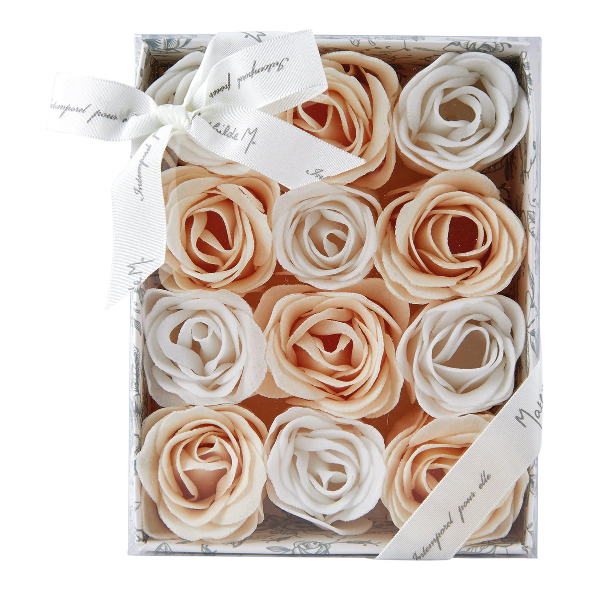 Cofanetto 12 Rose di Sapone Fragranza Rose Elixir - Roses de Savon - Image 2