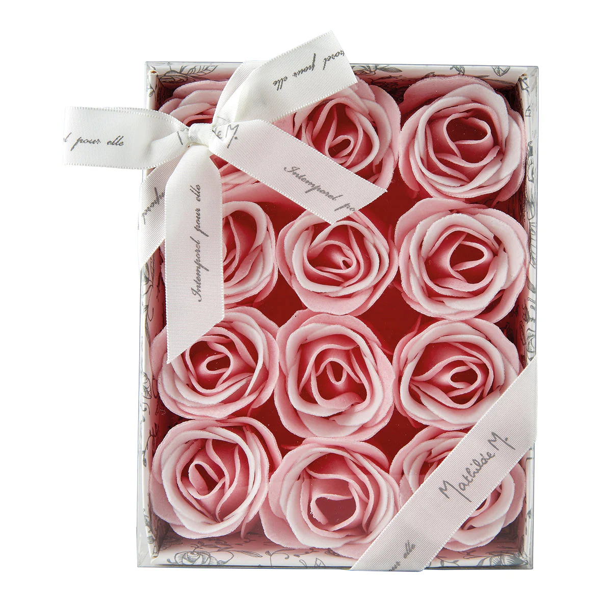 Cofanetto 12 Rose di Sapone Fragranza Rose Elixir - Roses de Savon - Image 3