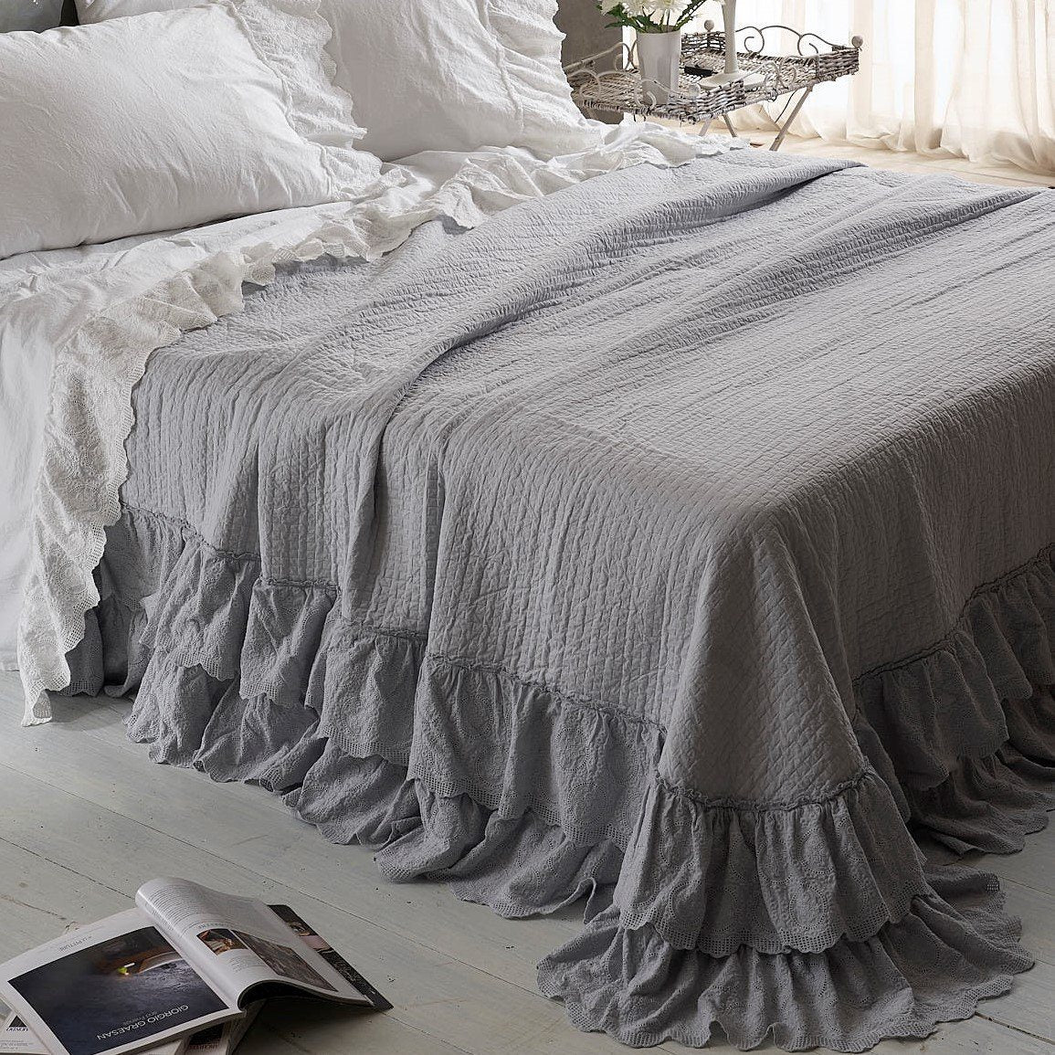 Completo Lenzuola 100% Puro Cotone StoneWashed - Betty - Image 2