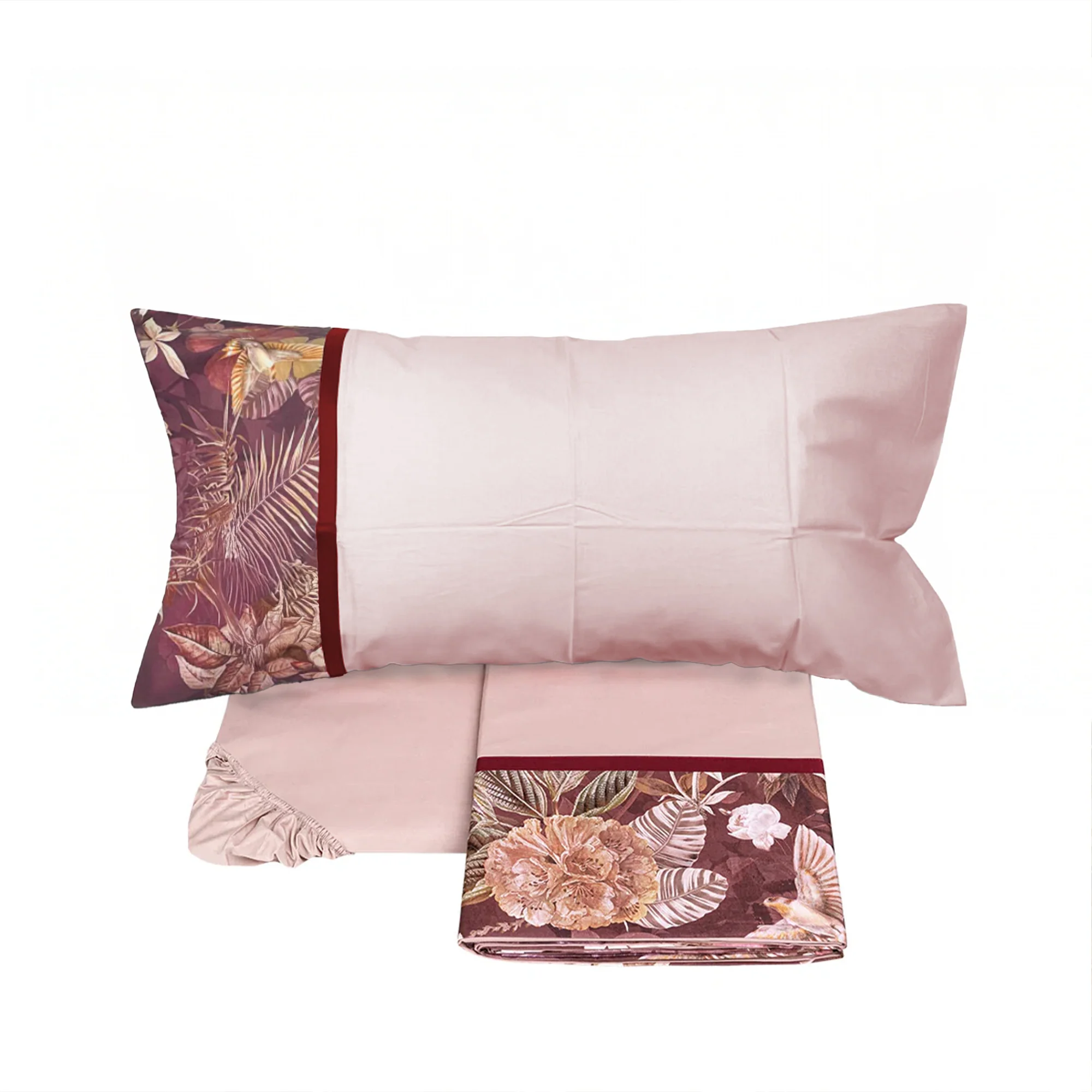Completo Lenzuola in Flanella di Cotone Fantasia Floreale - Protea - Image 4