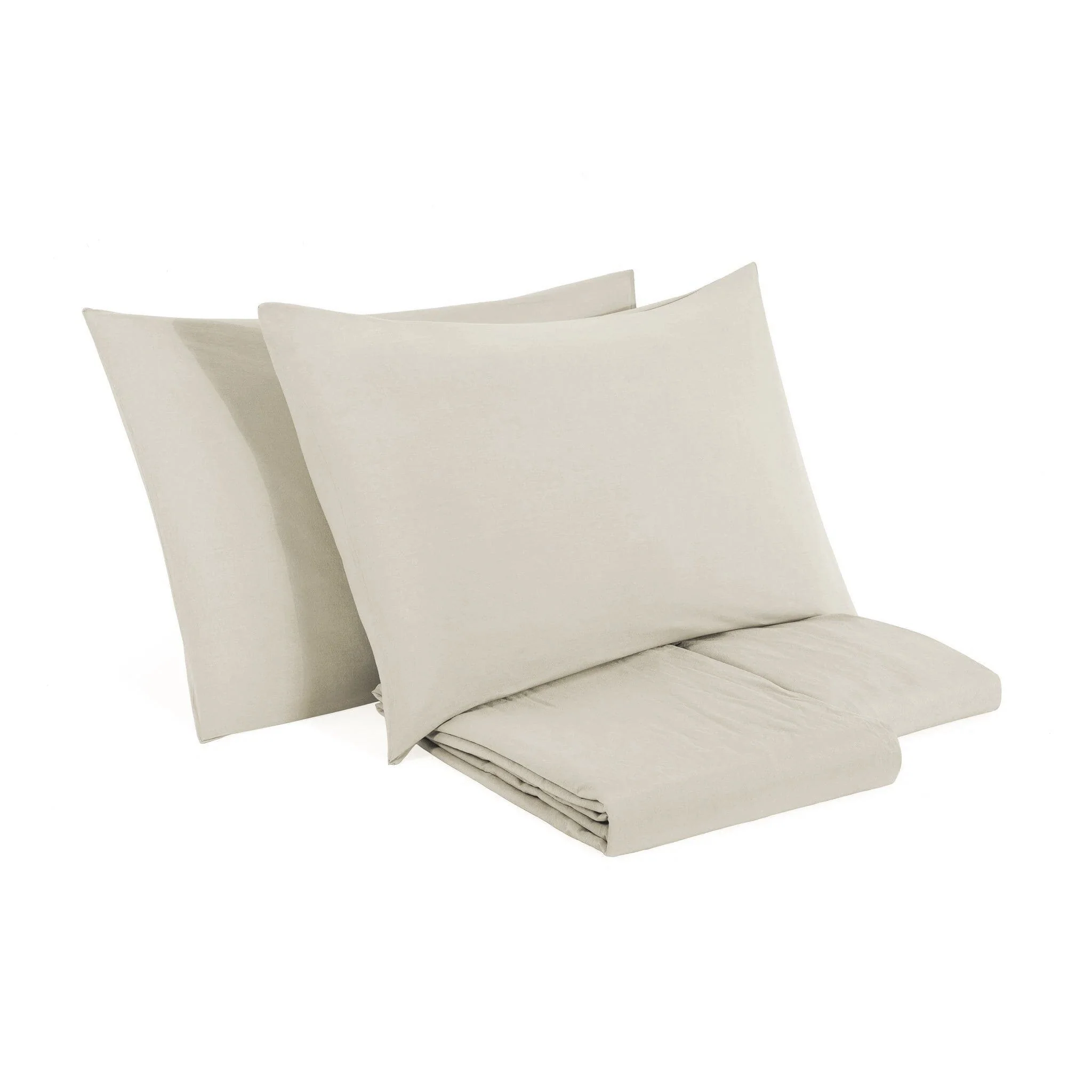 Completo Lenzuola in Puro Cotone StoneWashed No Stiro - Senna - Image 4