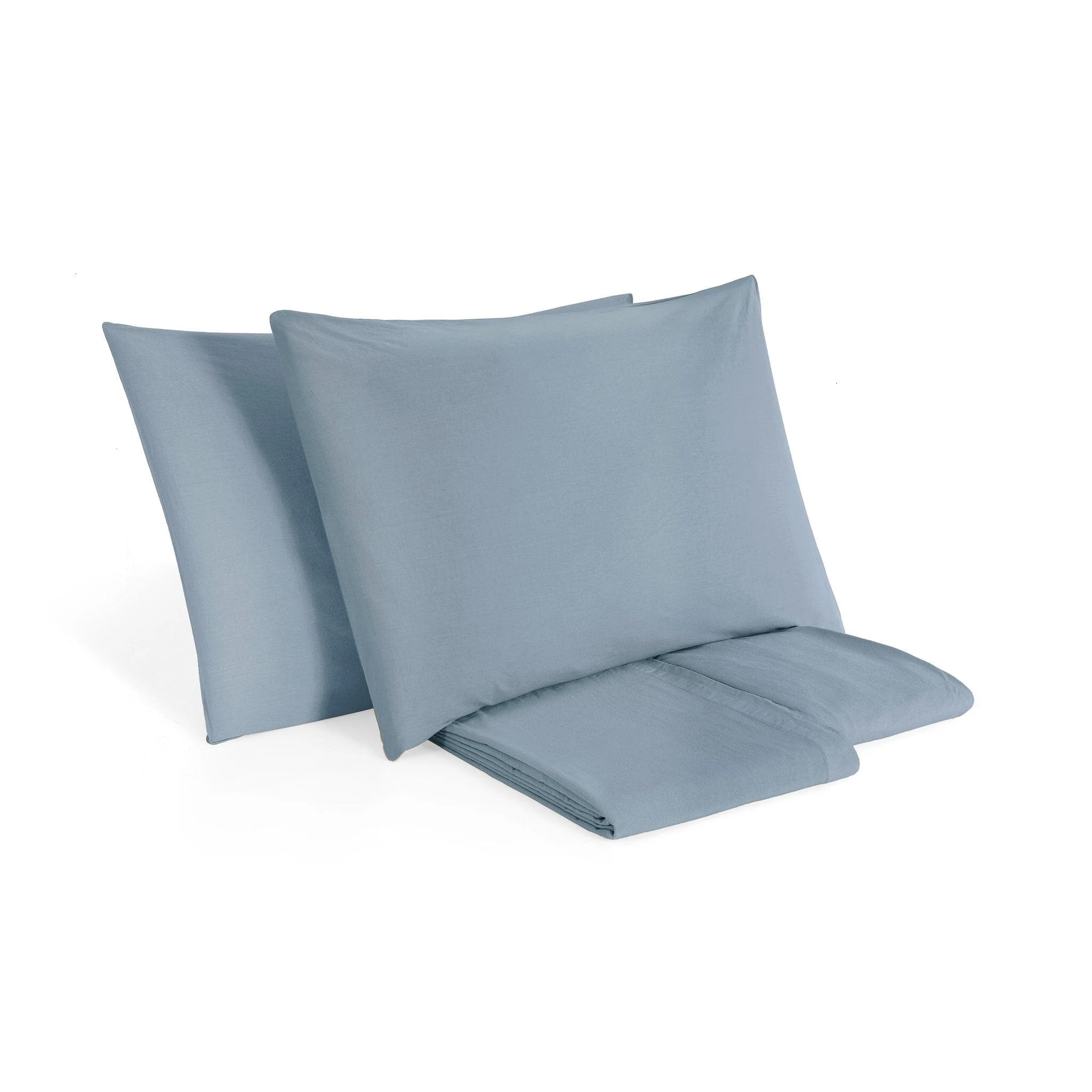 Completo Lenzuola in Puro Cotone StoneWashed No Stiro - Senna - Image 8